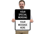 Custom Split Road Traffic Signs