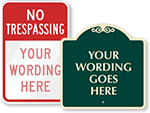 Aluminum Signs