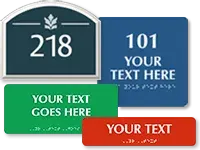 Custom Braille Signs