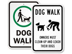 Dog Walk Signs