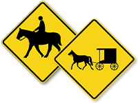 Horse Crossing Signs