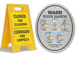 Hygiene Signs for Cleanliness & Safety