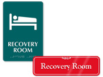 Recovery Room Door Signs