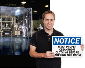 Clean Room Sign
