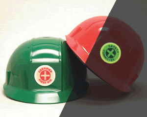 GlowSmart™ Photoluminescent Hard Hat Stickers