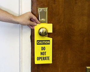 Lockout Door Hangers