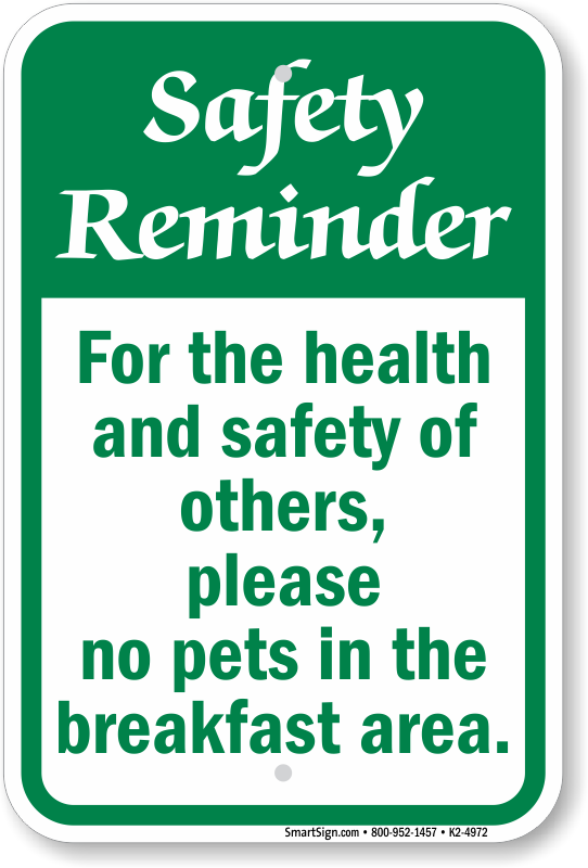 NO PETS health and safety signs 6No 200x200mm 