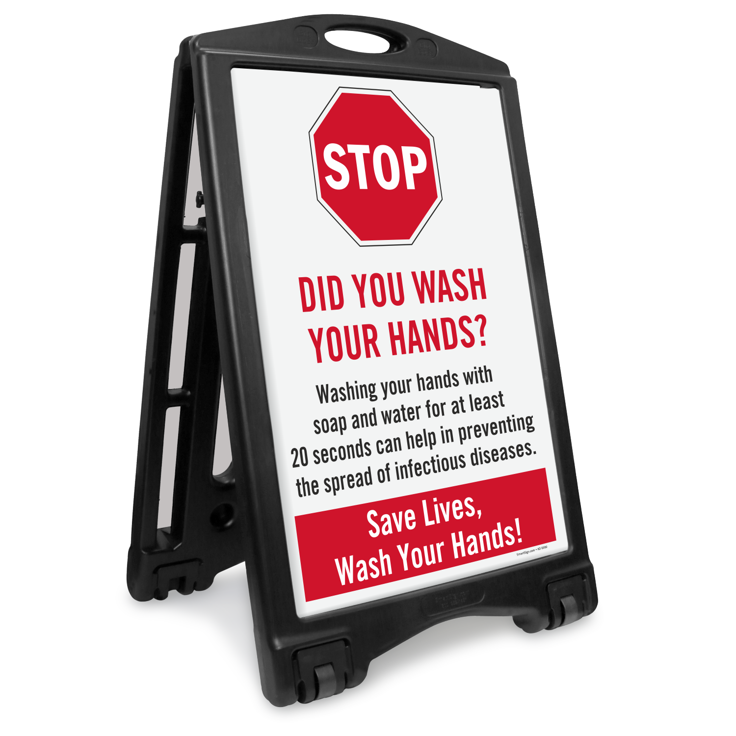 Hand Washing Stops the Spread of Germs Sign