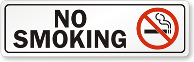 30mm V1043 5 x No Smoking Self Adhesive Stickers from Label heaven 3 cm 