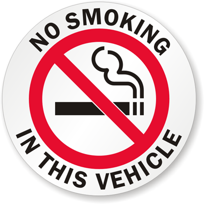 NO SMOKING decal sticker sign 