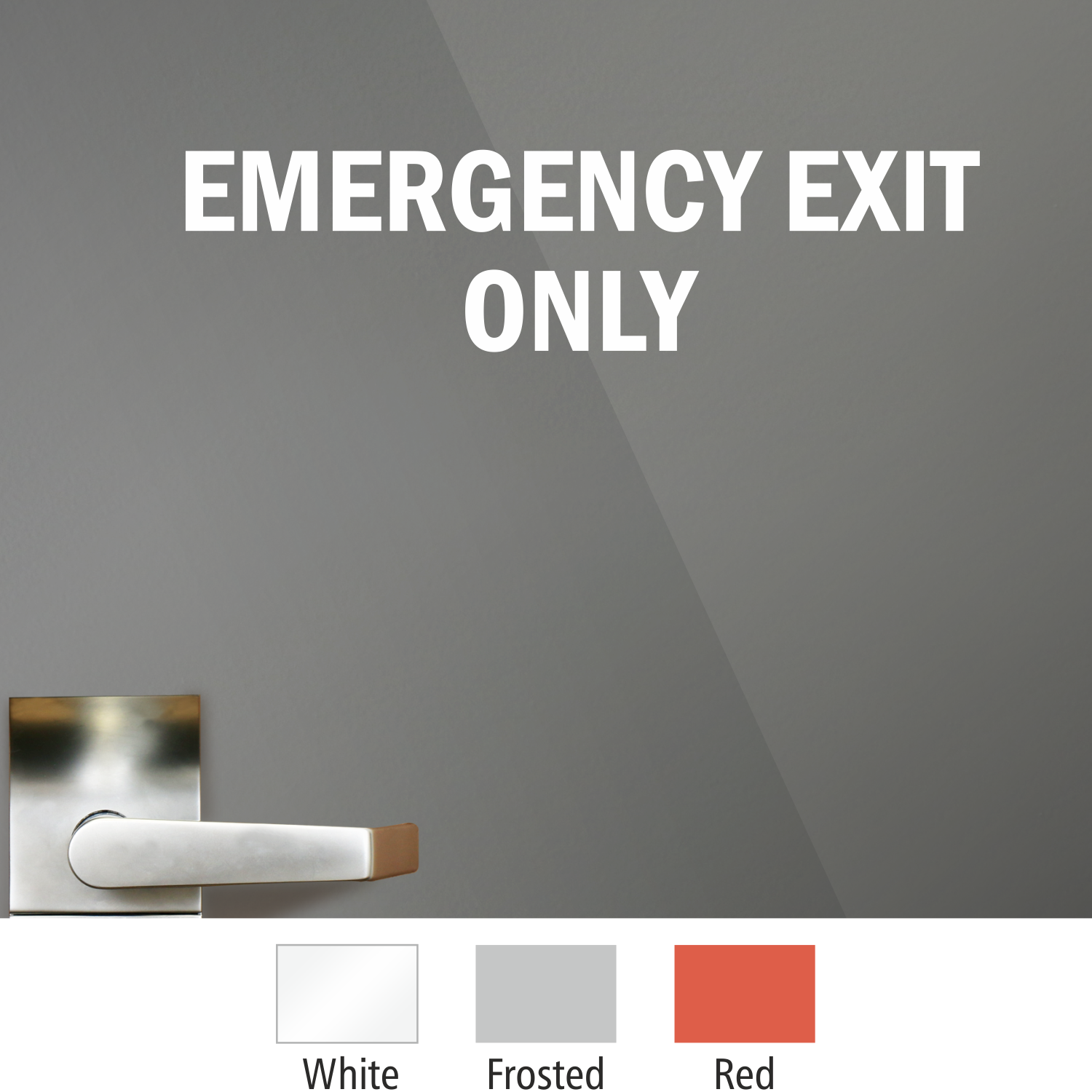 Window Business Sticker Set Emergency Exit Sign 
