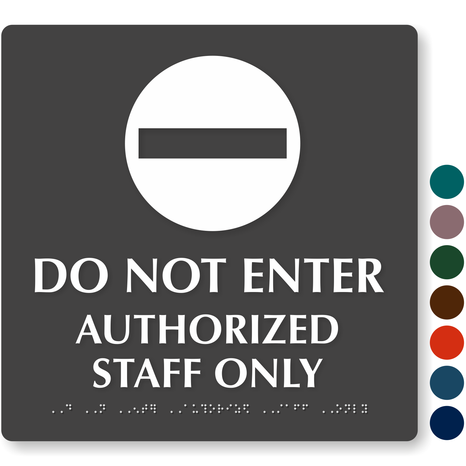 Do Not Enter Authorized Staff Only Sign Sku Se 5315