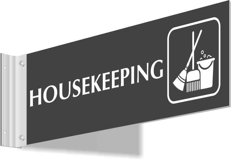 Housekeeping Corridor Projecting Sign, SKU: SE-7198