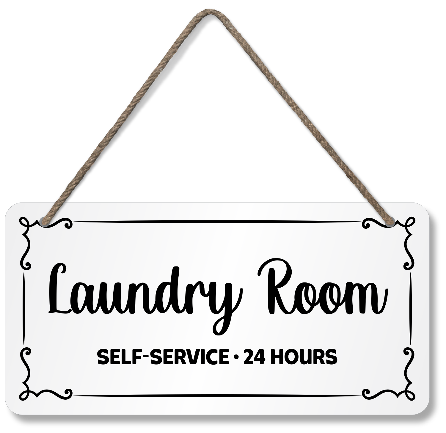 LAUNDRY ROOM サイン 24時間営業 USA Custom Laundry Room Sign | Personalized Laundry Sign Canvas