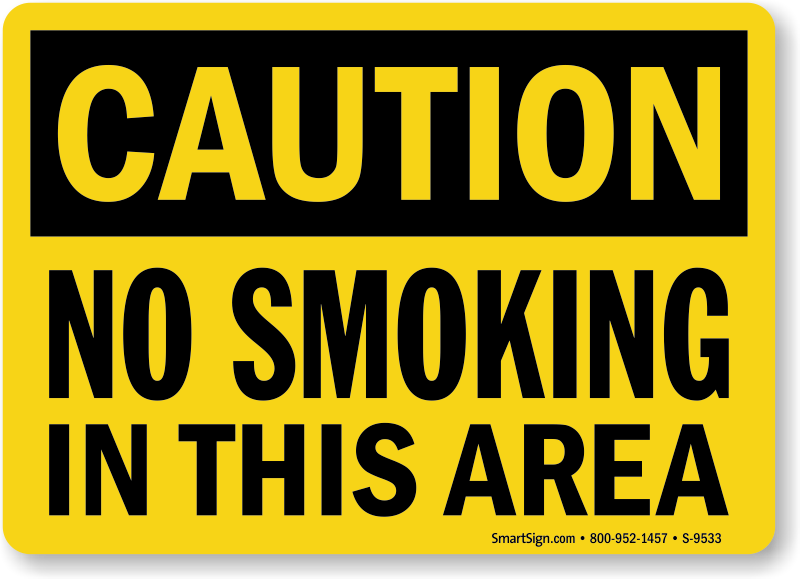 ECONOMY SIGNS HEALTH SAFETY FIRE HYGIENE WARNING CAUTION NO SMOKING  FLATS SHOPS 