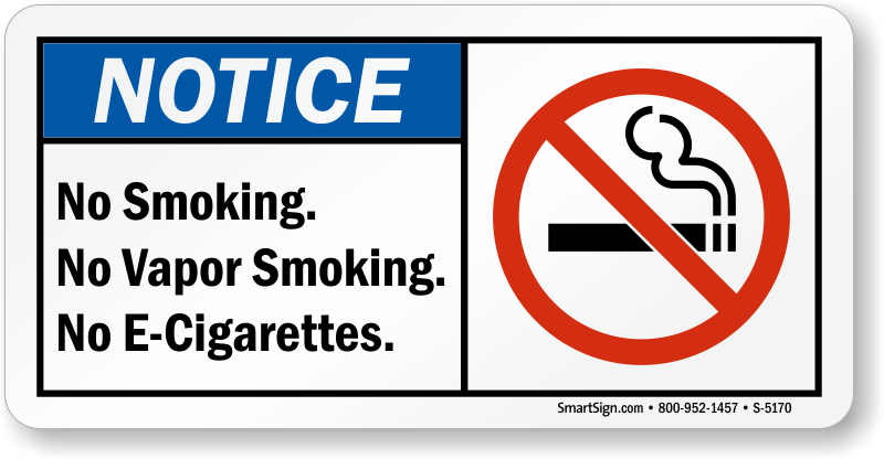 THE USE OF ANY TYPE OF E-CIG ARE NOT PERMITTED ON THESE PREMISES METAL SIGN. 