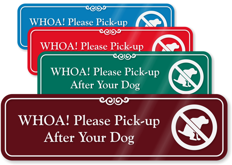 Please pick up after your dog All dogs to be kept on leads sign rigid 300x200mm 