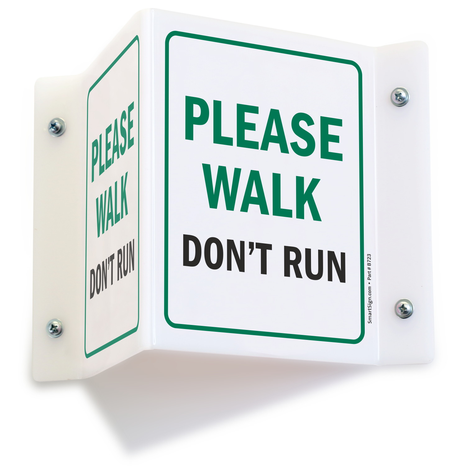 Walk don't Run. Please don't Run. Don't walk sign. Don't Run sign. Dont running