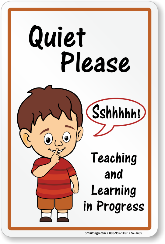 Quiet Signs For Classroom