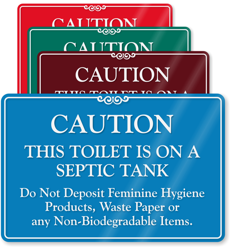 Polite and Informative Septic Tank Sign Functional Interior House Sign Wooden Hanging Sign 4 X 8 we use a Septic Tank Please Do Not Dispose of