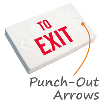 To Exit LED Exit Sign with Battery Backup