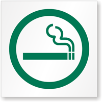Smoking Permitted Symbol (Engraved)
