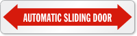 Automatic Sliding Door Label