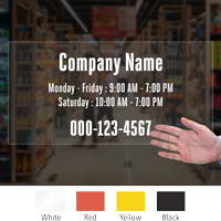 Customizable Text Timing Die Cut Label