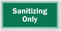 Sanitizing Only Restaurant Hygiene Label