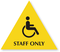 Staff Only Men (Accessible Pictogram)