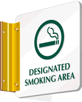 Designated Smoking Area (with symbol)