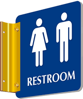 Restroom Men-Women Pictograms Sign