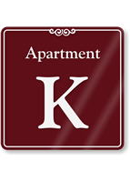 Apartment K Showcase Wall Sign