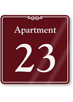 Apartment Number 23 Wall Sign