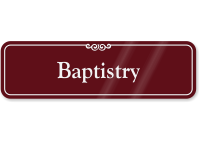 Baptistry ShowCase Wall Sign