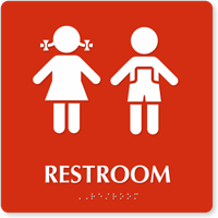 Restroom Boys Girls Sign