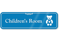 Children's Room Hospital Showcase Sign
