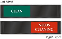 Clean Or Needs Cleaning Slider Sign