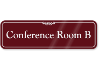 Conference Room B ShowCase Wall Sign