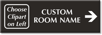 Custom Engraved Right Arrow Direction Room Sign