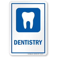 Dentistry Hospital Sign with Tooth Symbol