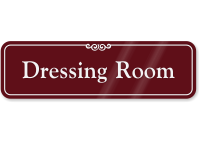 Dressing Room Sign