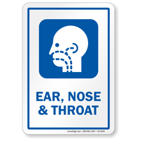 Ear Nose and Throat Otorhinolaryngology Hospital Sign