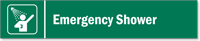 Emergency Shower Modular Magnetic Door Sign