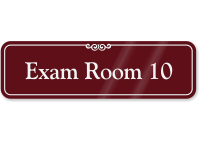 Exam Room 10 ShowCase Wall Sign