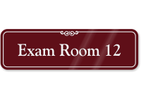 Exam Room 12 ShowCase Wall Sign