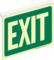 Glowing Exit Z-Sign for Ceiling