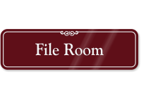 File Room ShowCase Wall Sign