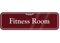 Fitness Room ShowCase Wall Sign