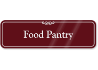 Food Pantry Showcase Wall Sign